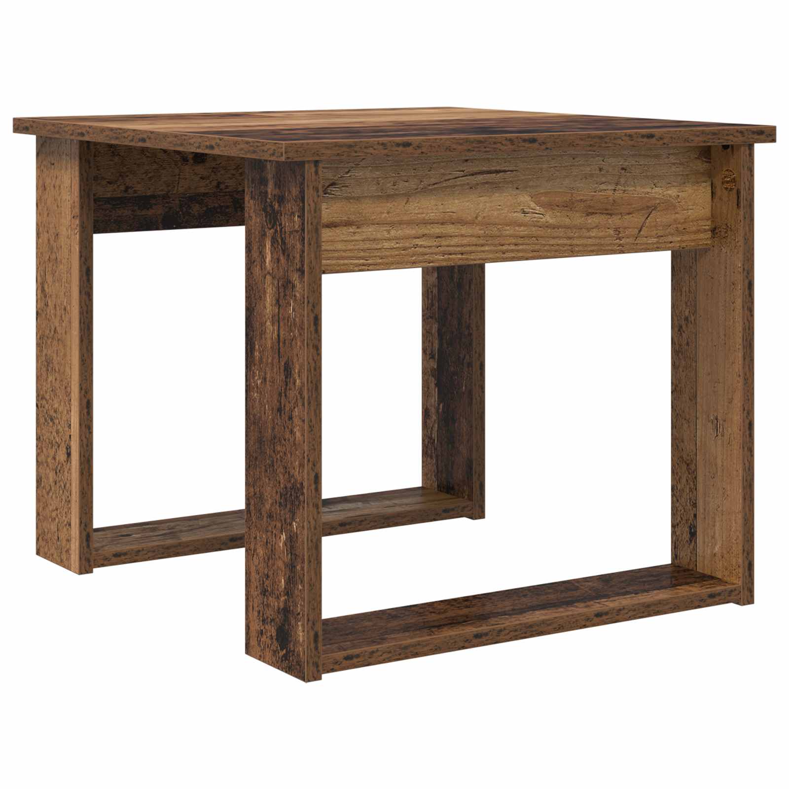 Set di Tavolini da Caffè 2 pcs Legno vecchio Legno multistrato
