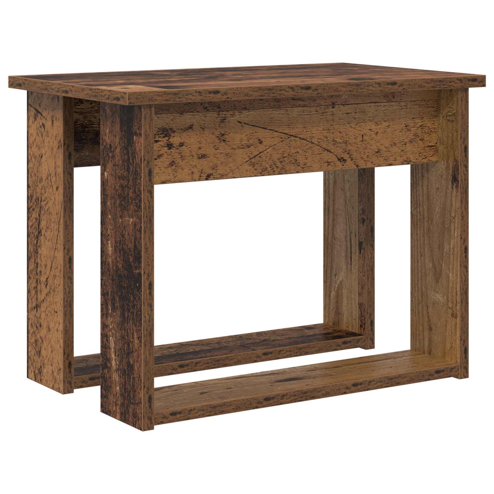 Set di Tavolini da Caffè 2 pcs Legno vecchio Legno multistrato