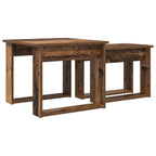 Set di Tavolini da Caffè 2 pcs Legno vecchio Legno multistrato