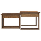 Set di Tavolini da Caffè 2 pcs Legno vecchio Legno multistrato