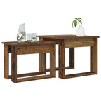 Set di Tavolini da Caffè 2 pcs Legno vecchio Legno multistrato