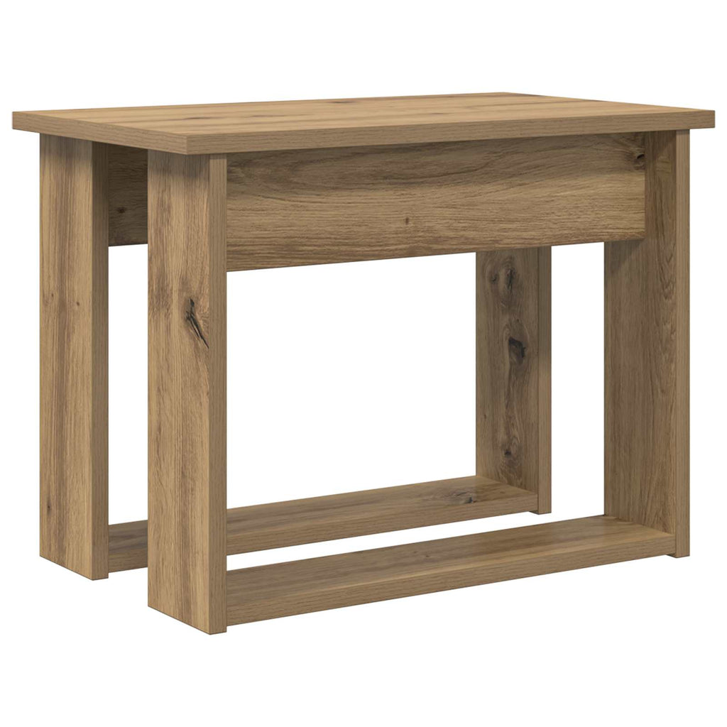 Set di Tavolini da Caffè 2 pcs Rovere artigianale