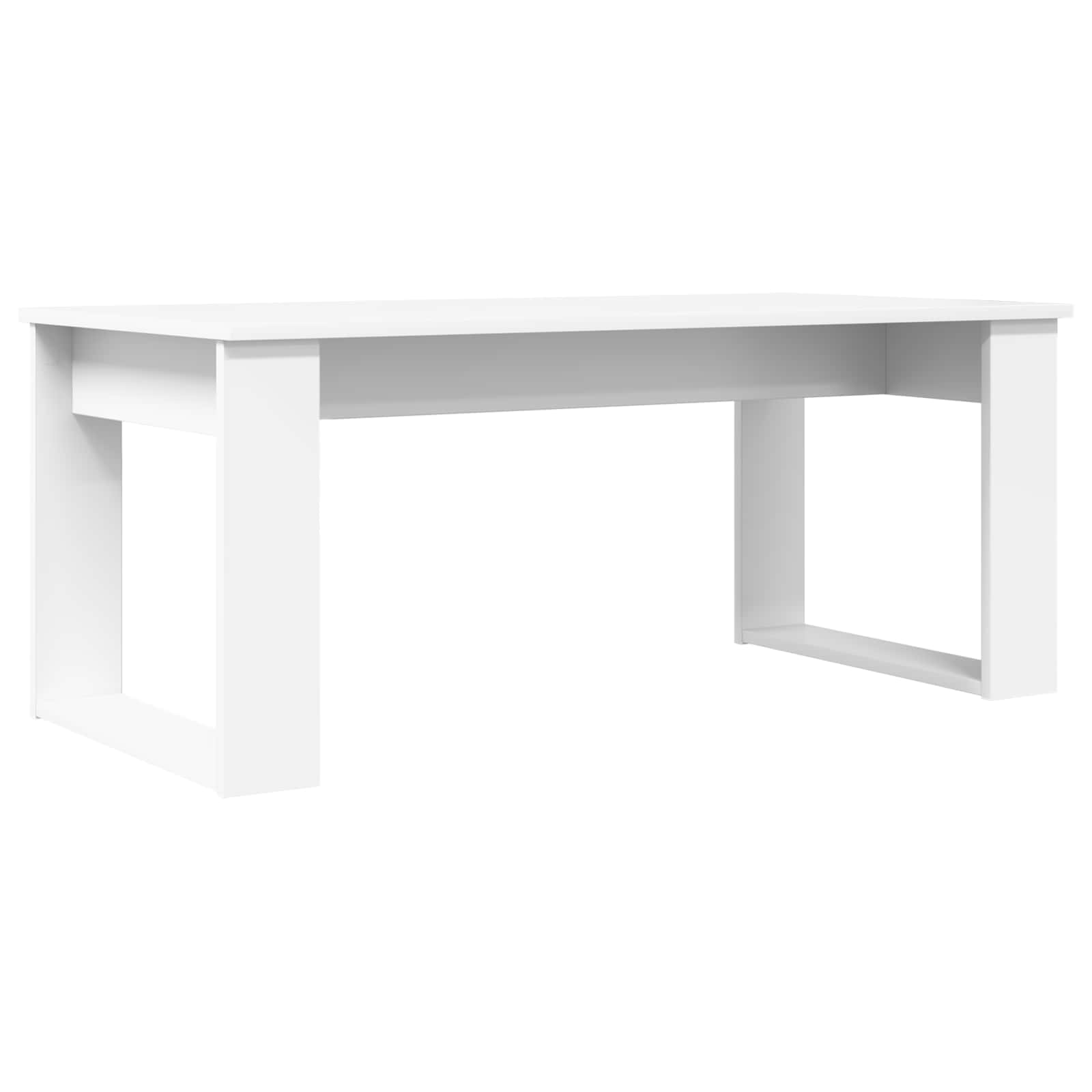 Set di Tavolini da Caffè 2 pcs Bianco Legno multistrato