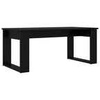 Set di Tavolini da Caffè 2 pcs Rovere Nero Legno multistrato