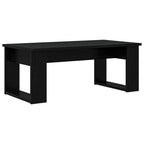 Set di Tavolini da Caffè 2 pcs Rovere Nero Legno multistrato