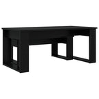 Set di Tavolini da Caffè 2 pcs Rovere Nero Legno multistrato