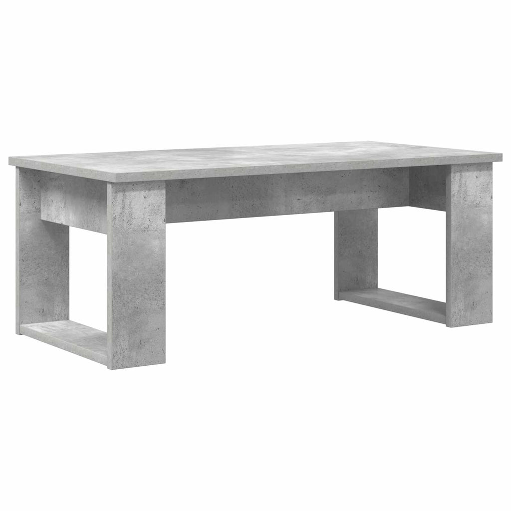 Set di Tavolini da Caffè 2 pcs Grigio cemento Legno multistrato