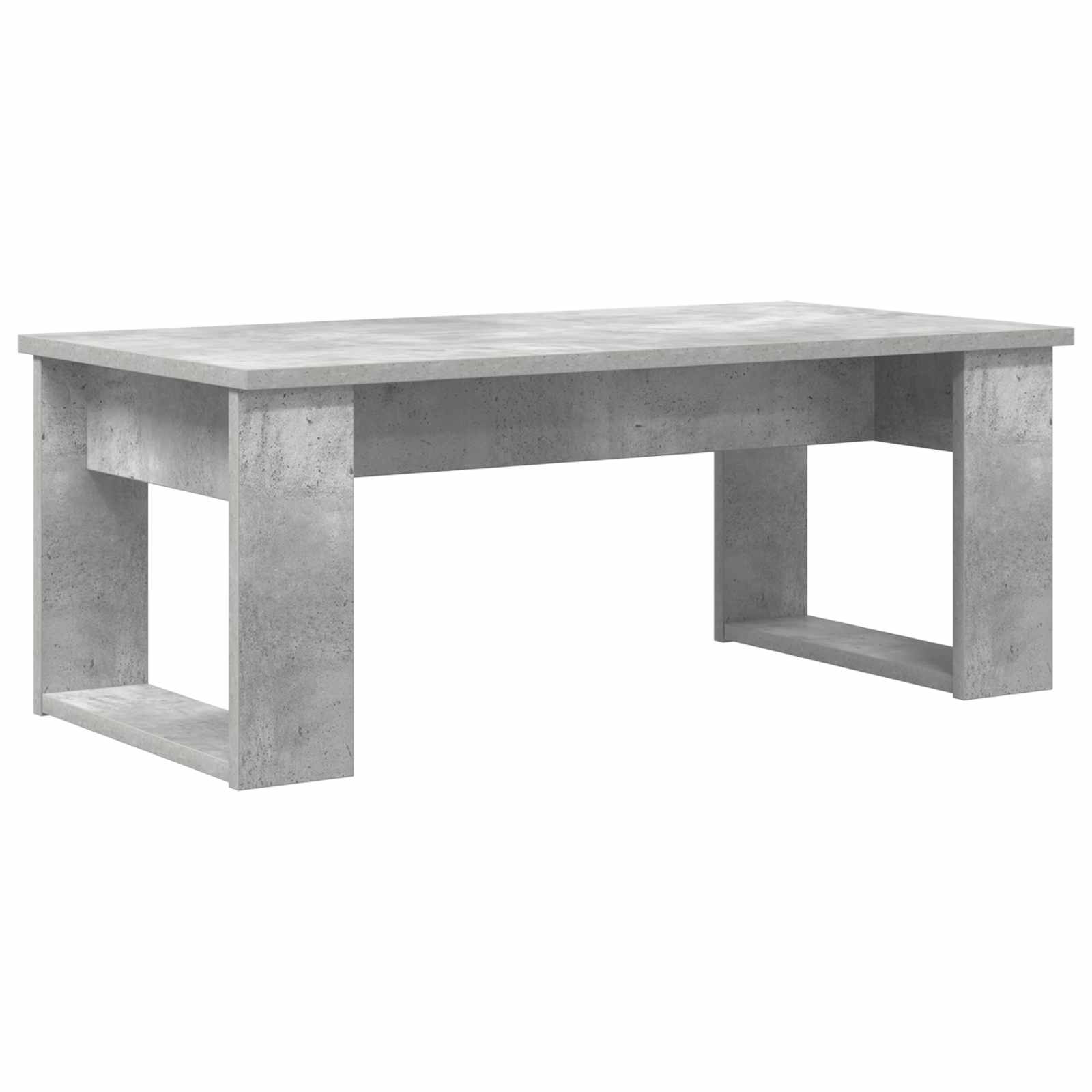Set di Tavolini da Caffè 2 pcs Grigio cemento Legno multistrato