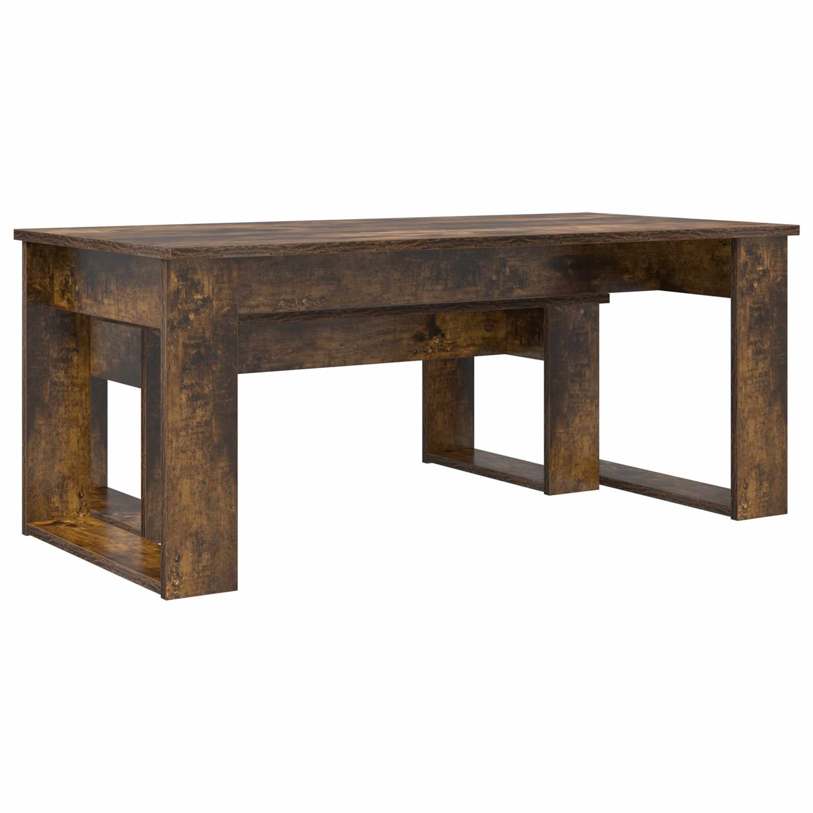 Set di Tavolini da Caffè 2 pcs Rovere fumé Legno multistrato