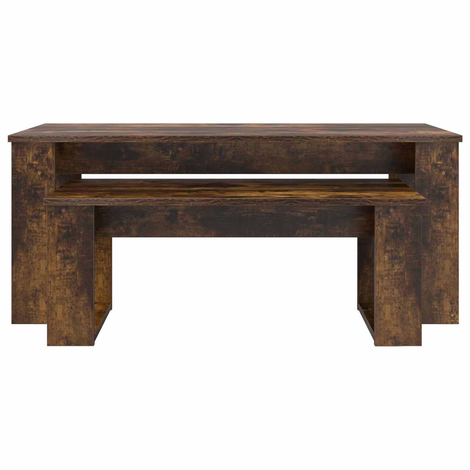 Set di Tavolini da Caffè 2 pcs Rovere fumé Legno multistrato