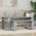 Set di Tavolini da Caffè 2 pcs Grigio Sonoma Legno multistrato