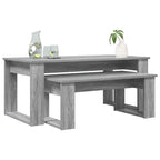 Set di Tavolini da Caffè 2 pcs Grigio Sonoma Legno multistrato