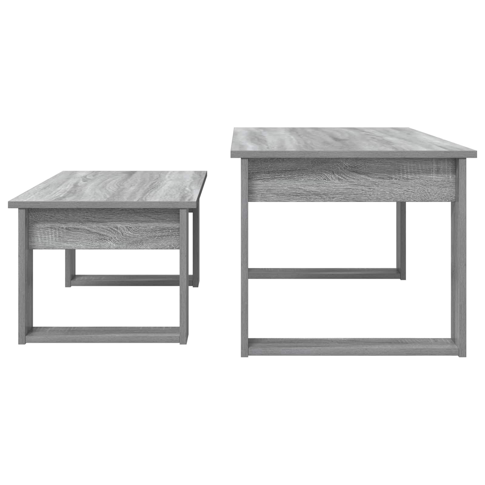 Set di Tavolini da Caffè 2 pcs Grigio Sonoma Legno multistrato