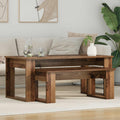 Set di Tavolini da Caffè 2 pcs Legno vecchio Legno multistrato