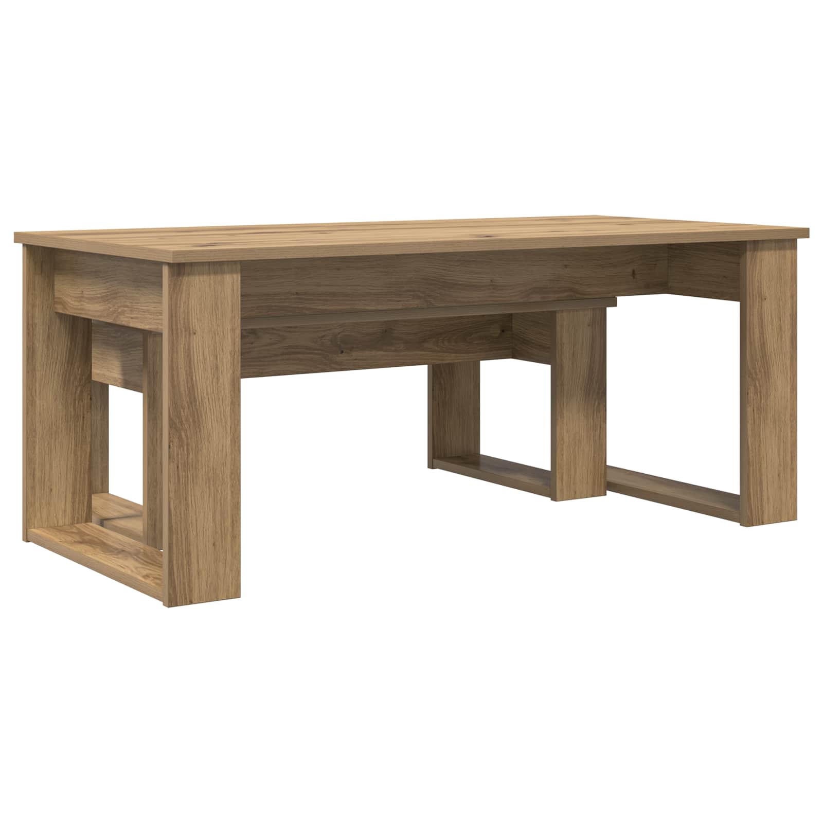 Set di Tavolini da Caffè 2 pcs Rovere artigianale