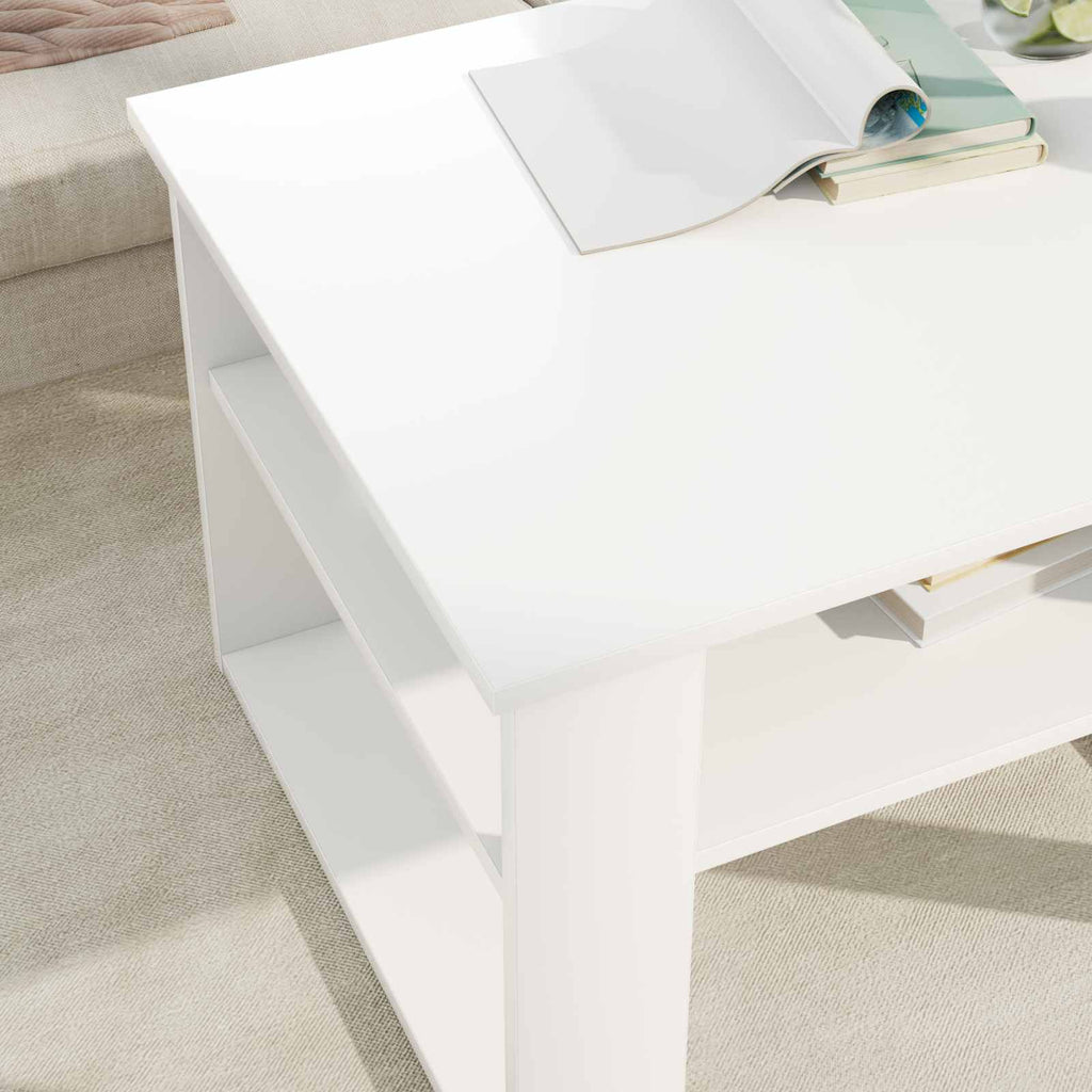 Tavolino da salotto Bianco 64 x 54 x 44 cm Legno multistrato
