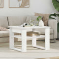 Tavolino da salotto Bianco 64 x 54 x 44 cm Legno multistrato
