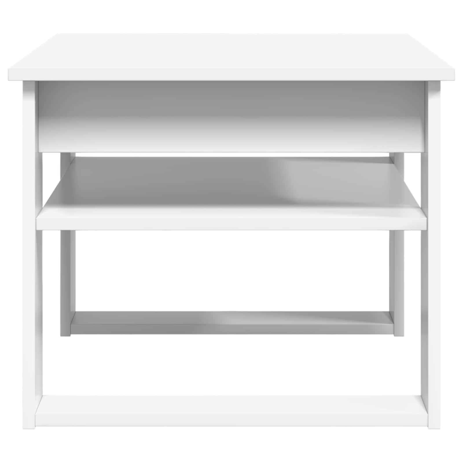 Tavolino da salotto Bianco 64 x 54 x 44 cm Legno multistrato