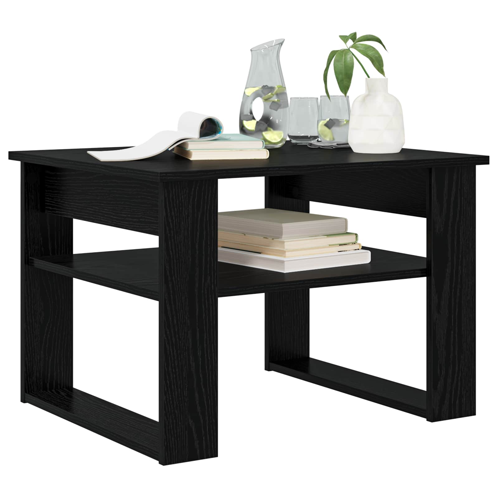 Tavolino da salotto Rovere Nero 64 x 54 x 44 cm