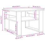 Tavolino da salotto Grigio Sonoma 64 x 54 x 44 cm