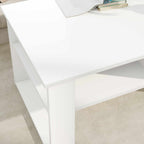 Tavolino da salotto Bianco 96 x 54 x 44 cm Legno multistrato