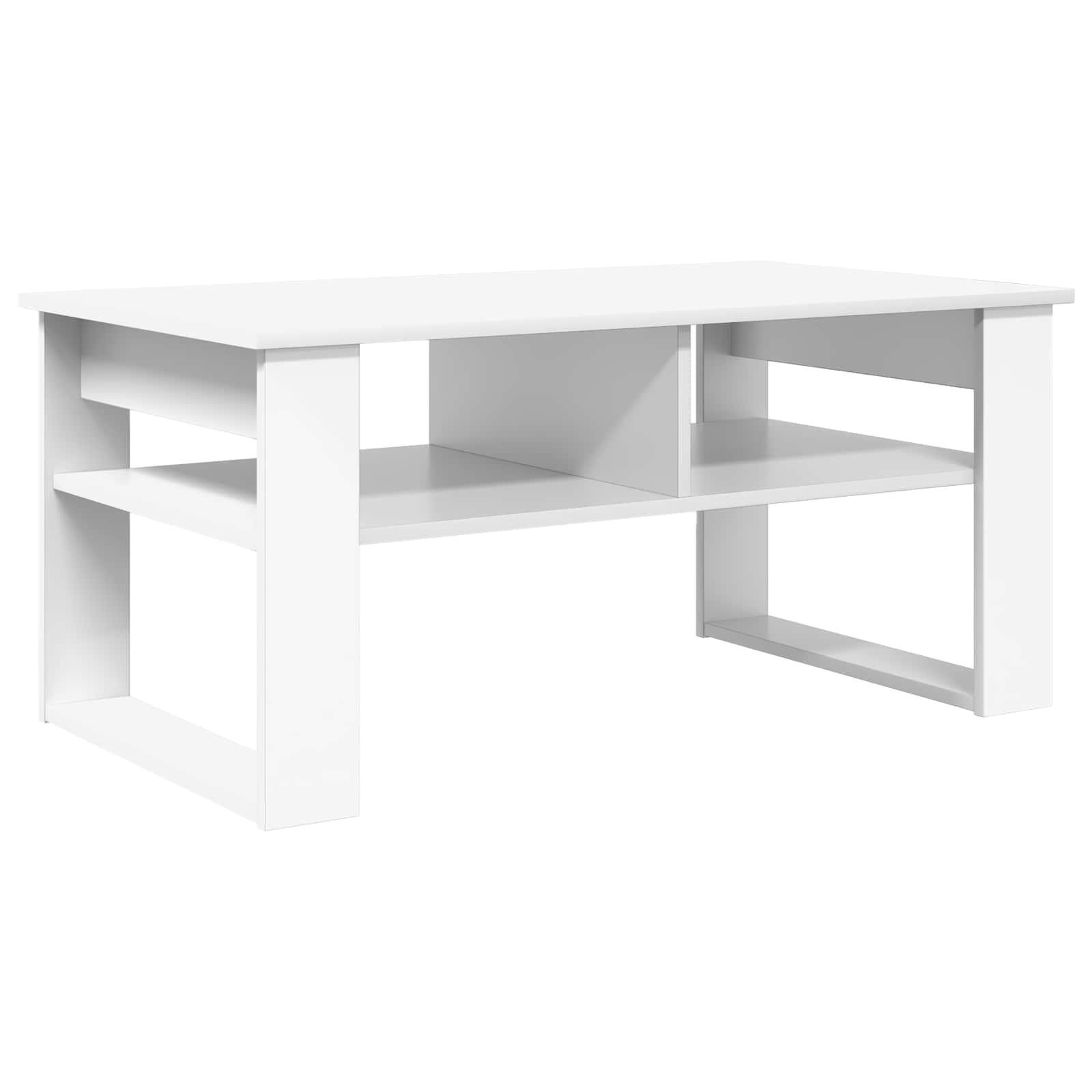 Tavolino da salotto Bianco 96 x 54 x 44 cm Legno multistrato
