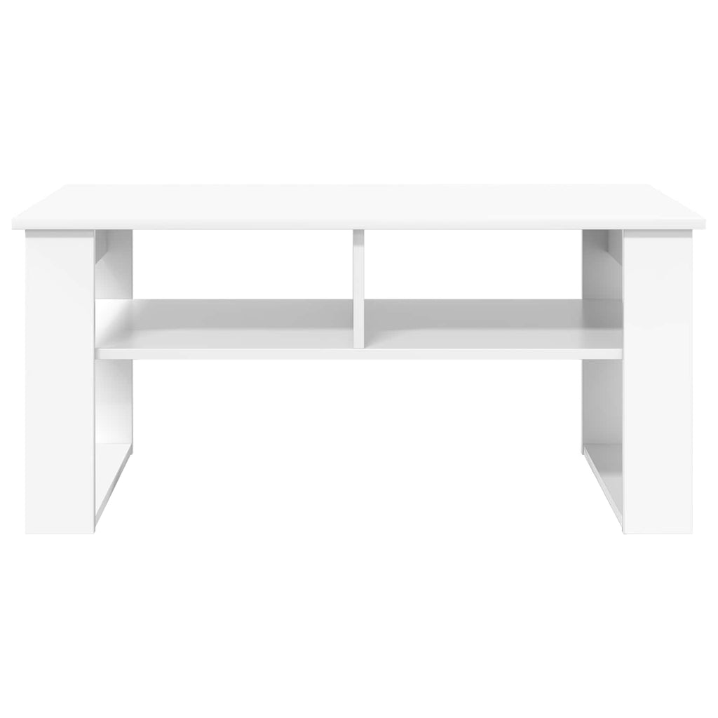 Tavolino da salotto Bianco 96 x 54 x 44 cm Legno multistrato