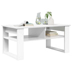 Tavolino da salotto Bianco 96 x 54 x 44 cm Legno multistrato