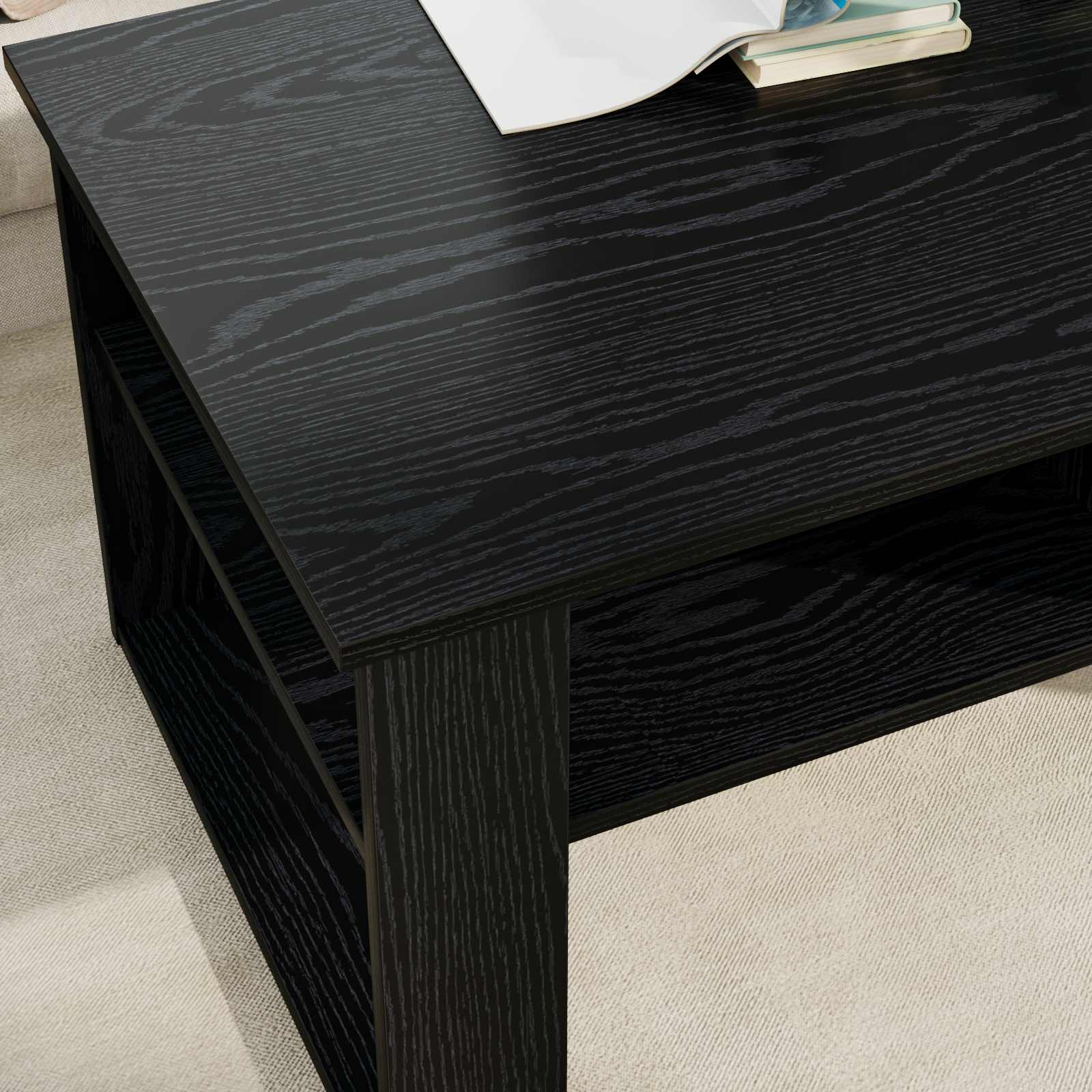 Tavolino da salotto Rovere Nero 96 x 54 x 44 cm
