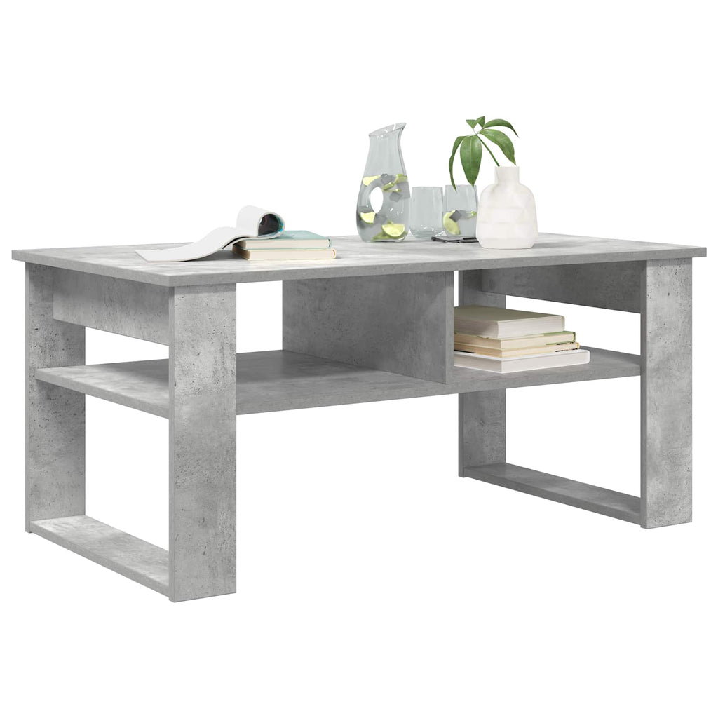 Tavolino da salotto Grigio cemento 96 x 54 x 44 cm