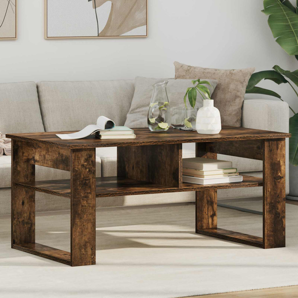 Tavolino da salotto Rovere fumé 96 x 54 x 44 cm