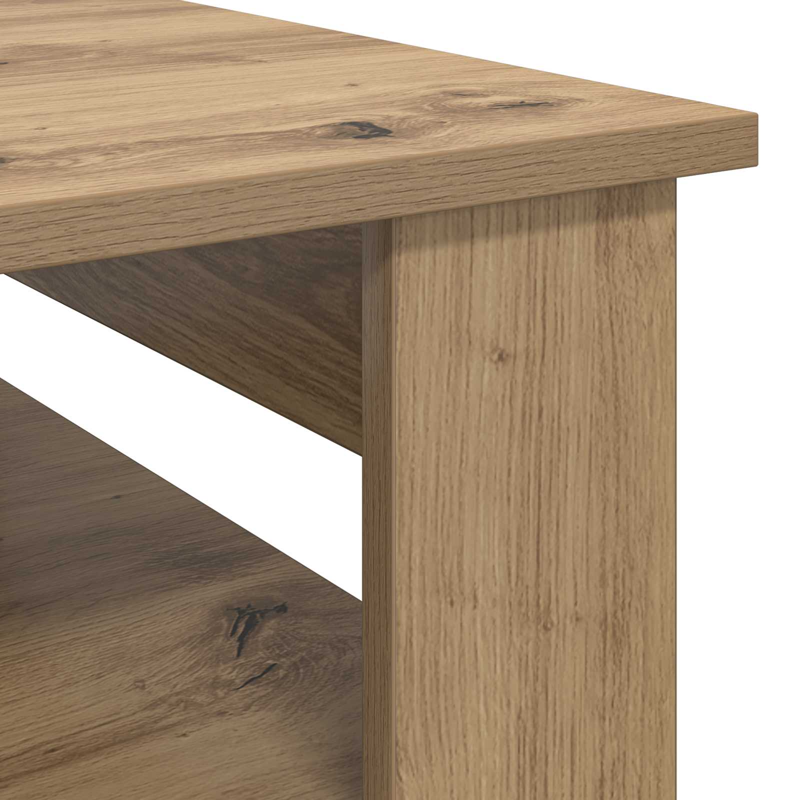 Tavolino da salotto Rovere artigianale 96 x 54 x 44 cm