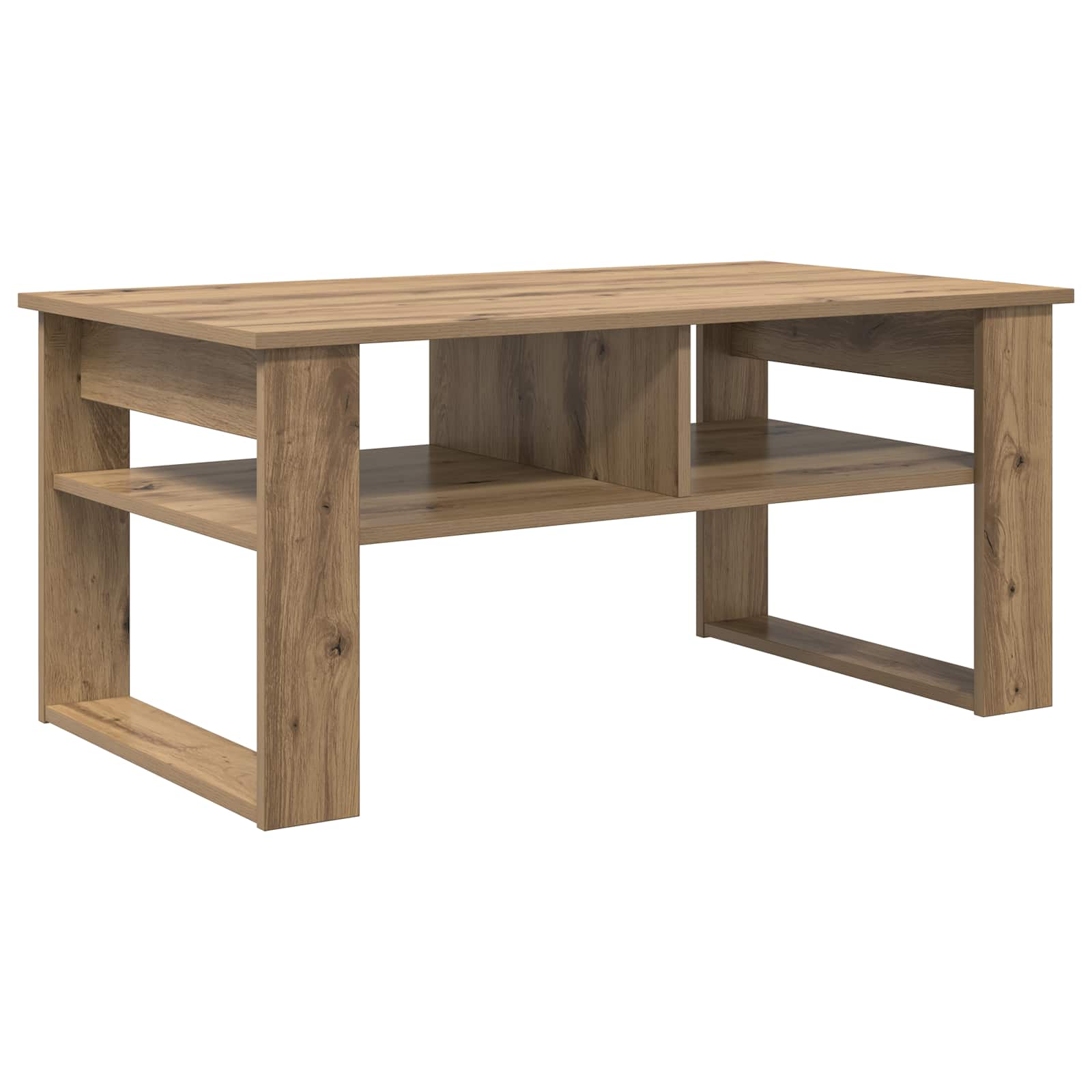 Tavolino da salotto Rovere artigianale 96 x 54 x 44 cm