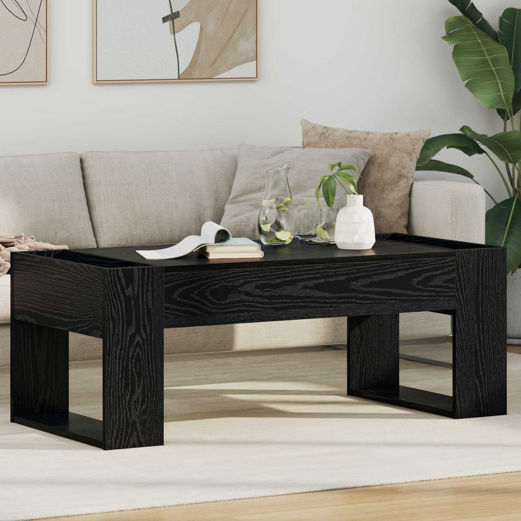 Tavolino da salotto Rovere Nero 110 x 50 x 41 cm
