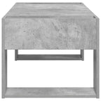 Tavolino da salotto Grigio cemento 110 x 50 x 41 cm
