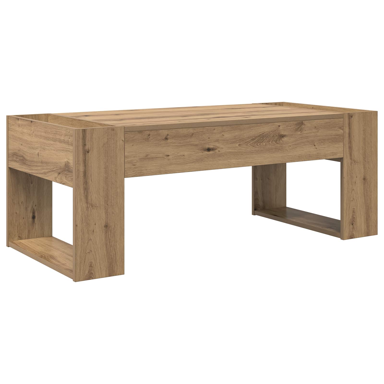 Tavolino da salotto Rovere artigianale 110 x 50 x 41 cm
