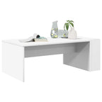 Tavolino da salotto Bianco 95 x 50 x 34 cm Legno multistrato