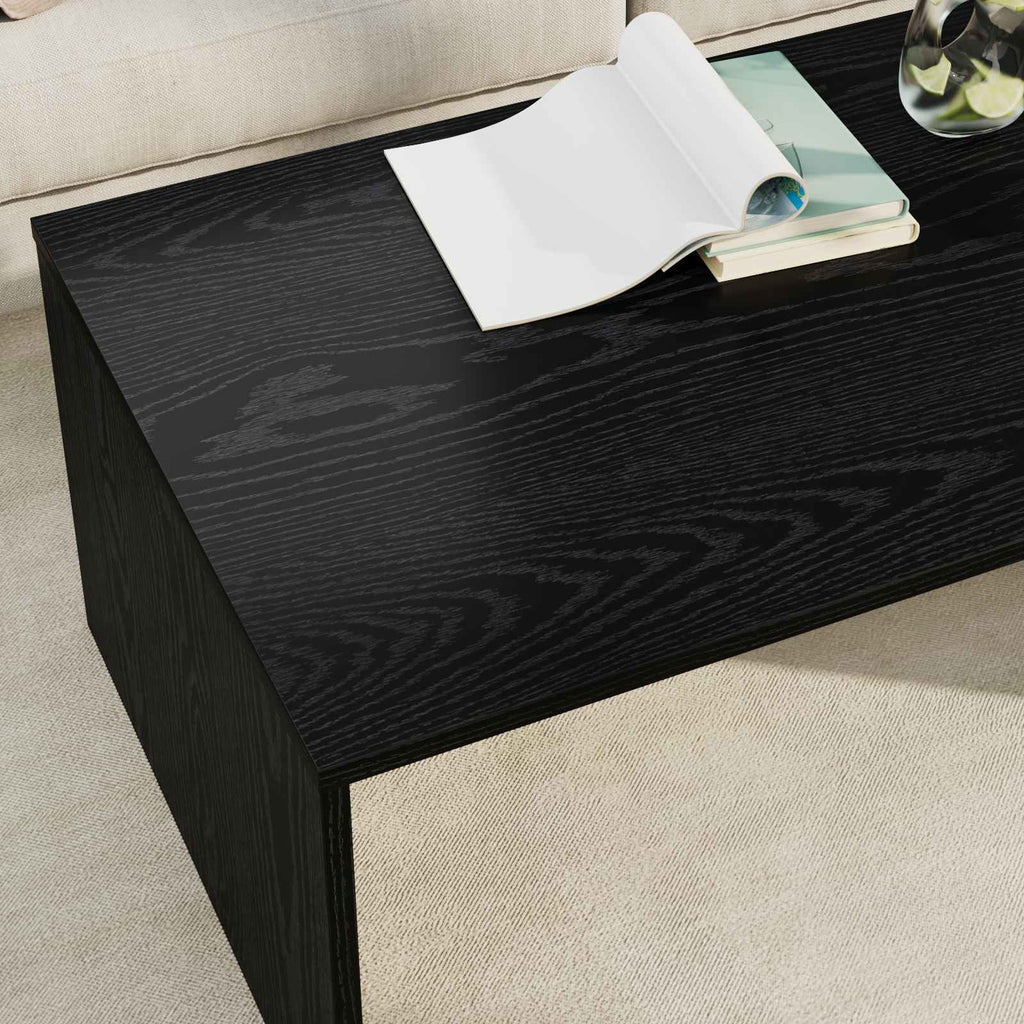 Tavolino da salotto Rovere Nero 95 x 50 x 34 cm
