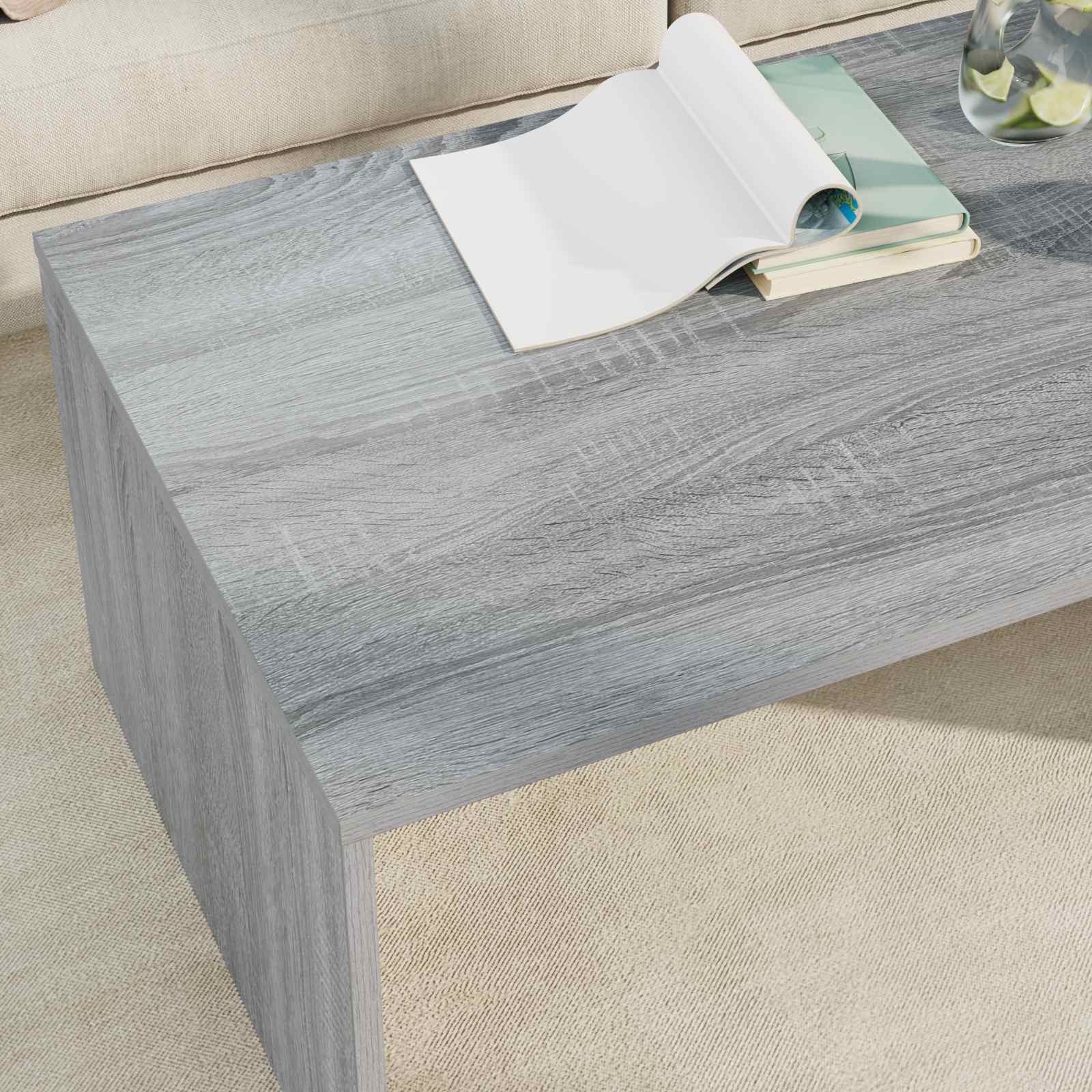 Tavolino da salotto Grigio Sonoma 95 x 50 x 34 cm