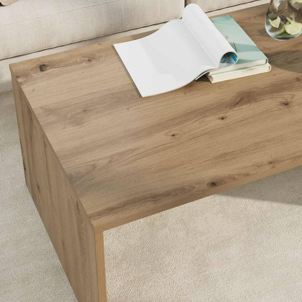 Tavolino da salotto Rovere artigianale 95 x 50 x 34 cm