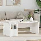 Tavolino da salotto Bianco 90 x 45 x 35 cm Legno multistrato