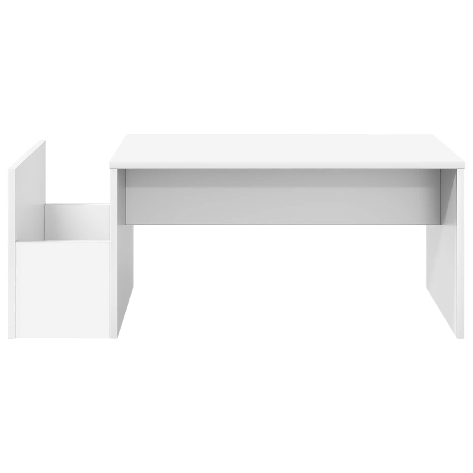 Tavolino da salotto Bianco 90 x 45 x 35 cm Legno multistrato