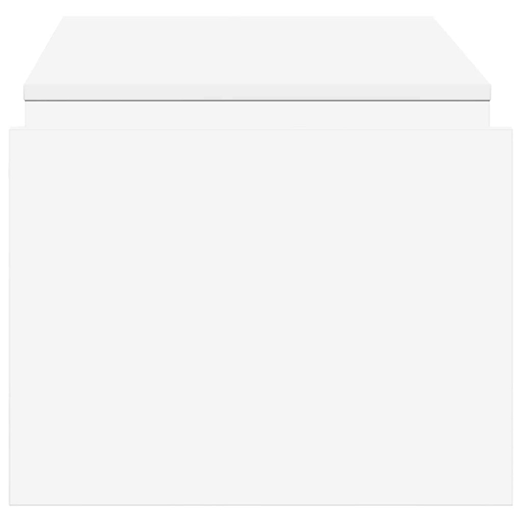 Tavolino da salotto Bianco 90 x 45 x 35 cm Legno multistrato