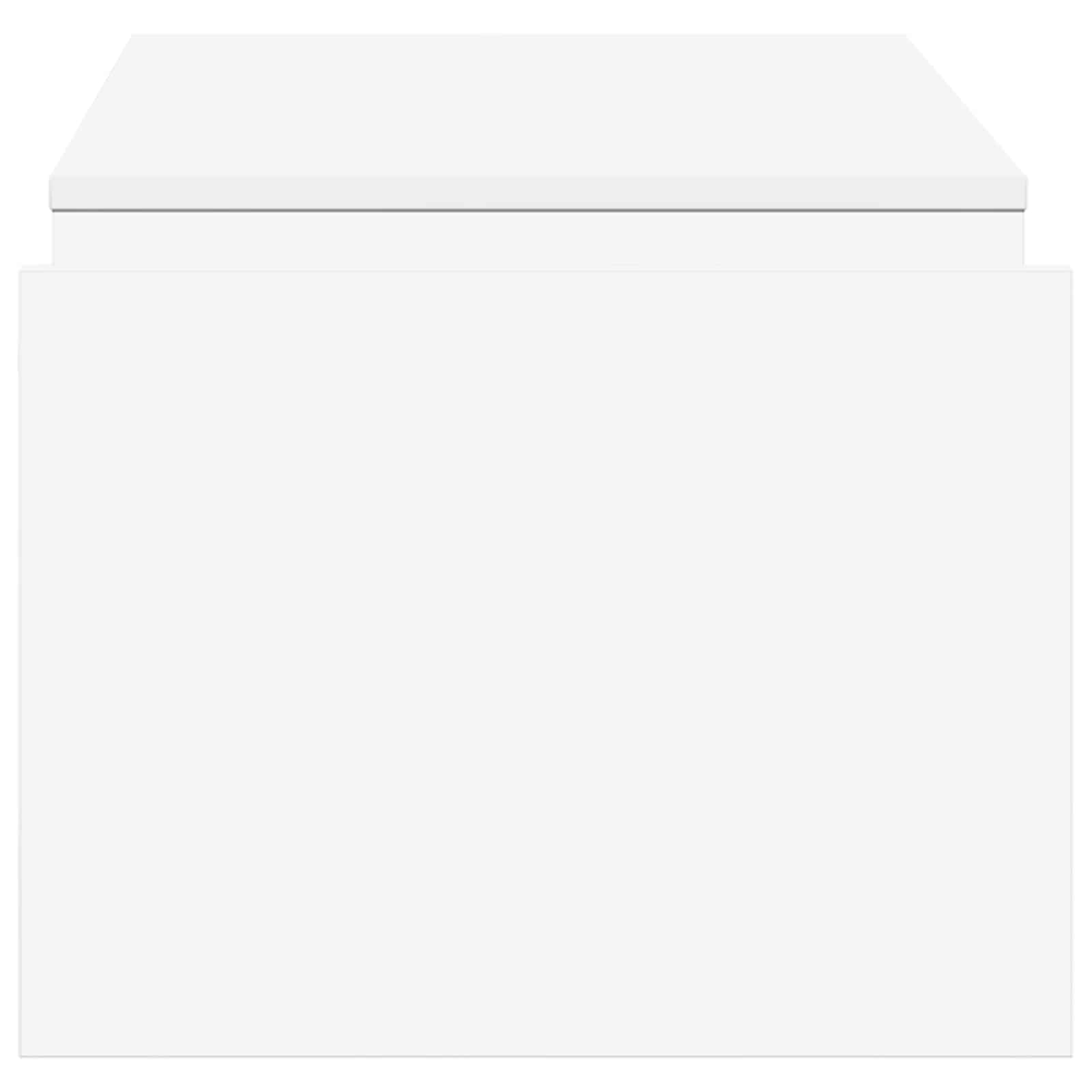 Tavolino da salotto Bianco 90 x 45 x 35 cm Legno multistrato