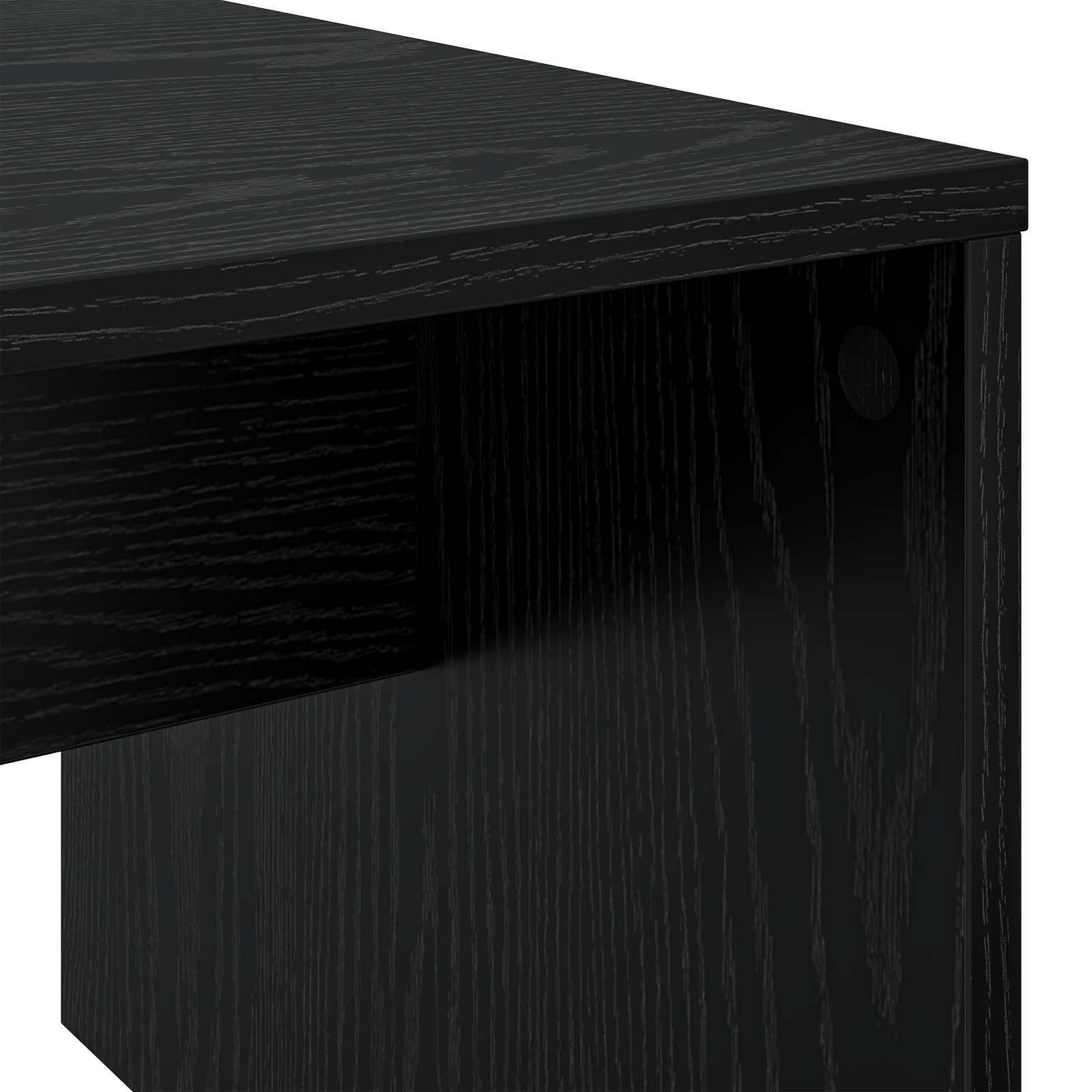 Tavolino da salotto Rovere Nero 90 x 45 x 35 cm
