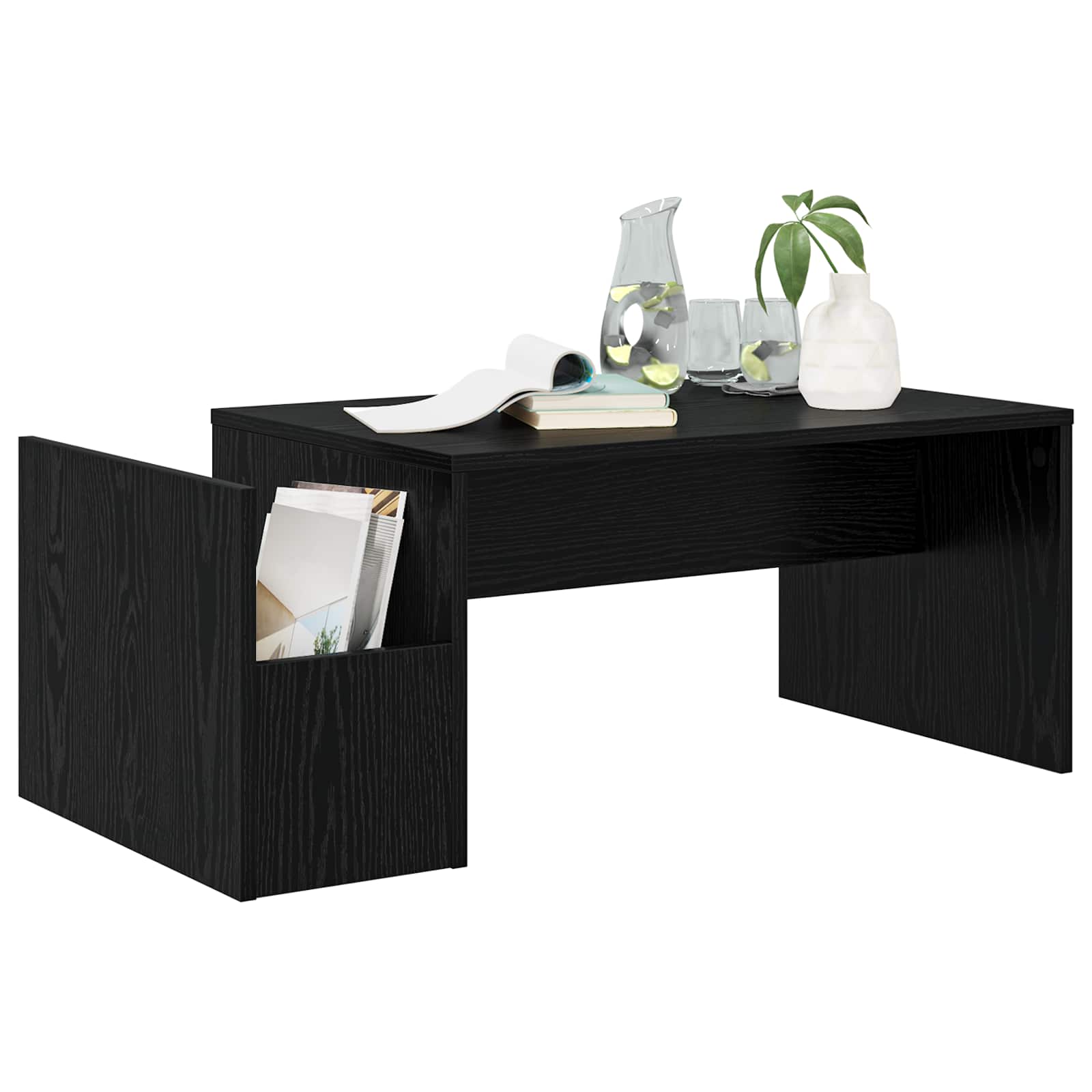 Tavolino da salotto Rovere Nero 90 x 45 x 35 cm