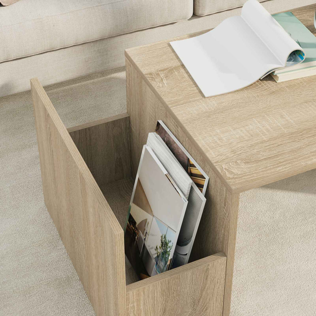 Tavolino da salotto Rovere Sonoma 90 x 45 x 35 cm