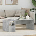 Tavolino da salotto Grigio cemento 90 x 45 x 35 cm