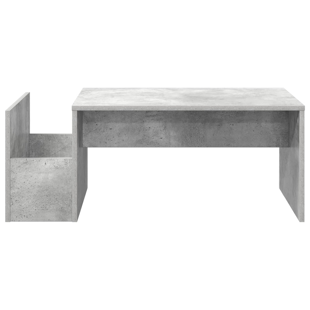Tavolino da salotto Grigio cemento 90 x 45 x 35 cm