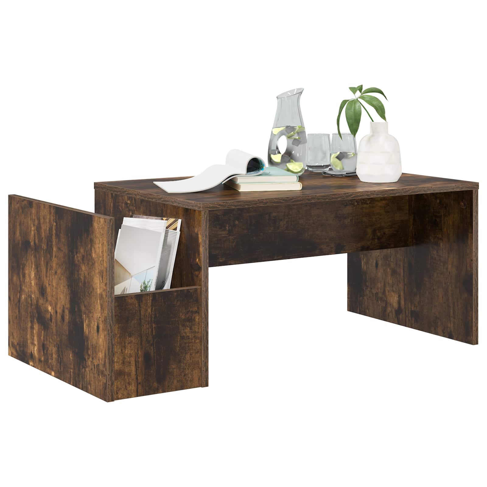 Tavolino da salotto Rovere fumé 90 x 45 x 35 cm